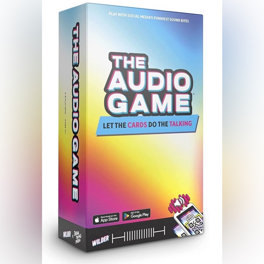 The Audio Game - Adult Party Game - Scan and Hear The Hilarious Cards NWT
